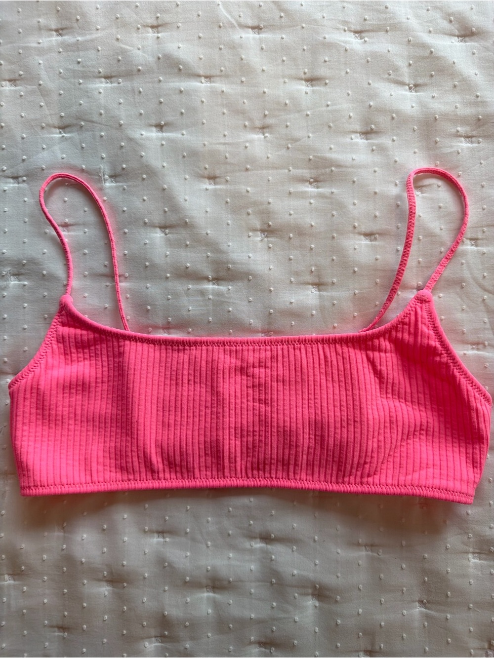 Triangl Swimwear Hot Pink Scoop Neck Bikini Top